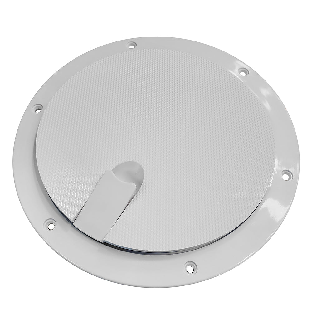 Sea-Dog Pop-Out Textured Deck Plate - White - 8" - Deckhand Marine Supply