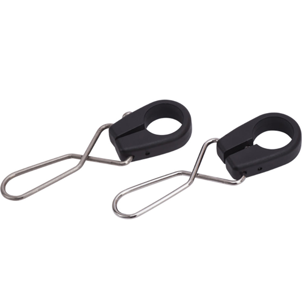 Sea-Dog Nylon Flagpole Pennant Mounts Stainless Clips - Pair - Deckhand Marine Supply