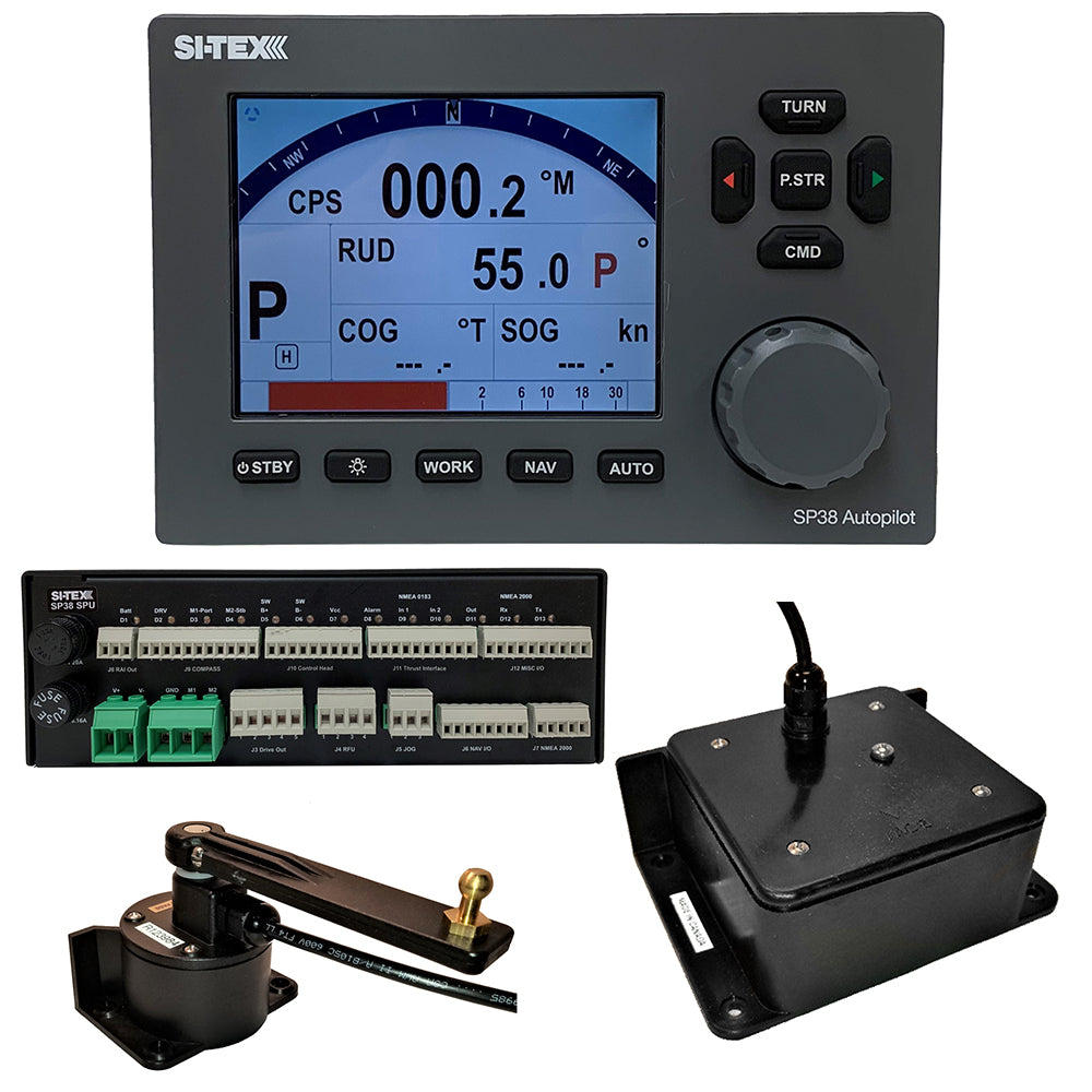 SI-TEX SP38-2 Autopilot Core Pack Including Flux Gate Compass Rotary Feedback, No Pump - Deckhand Marine Supply