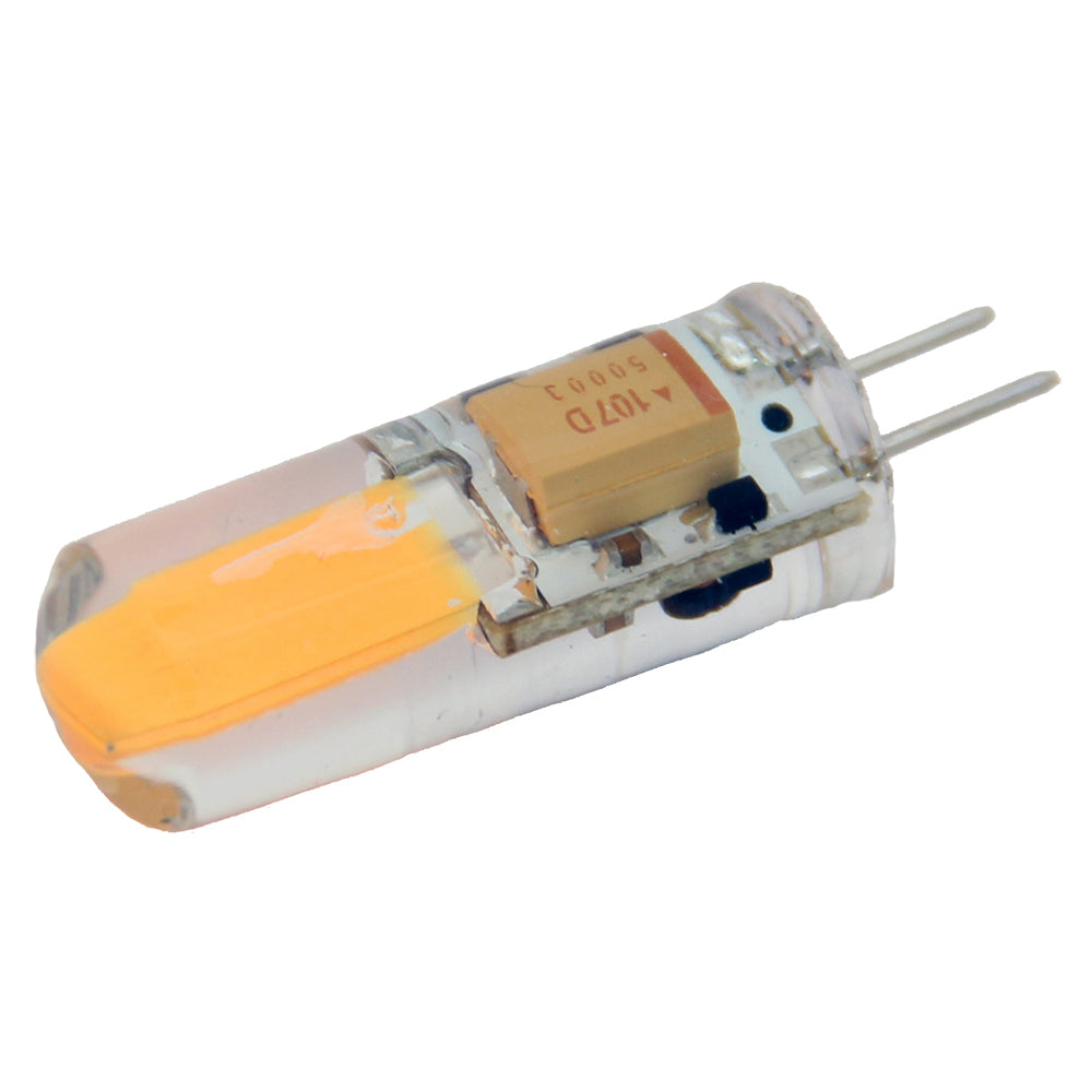 Lunasea Natural White G4 Bulb 2W 10-30VDC Bottom Pin Silicon Encapsulated - Deckhand Marine Supply