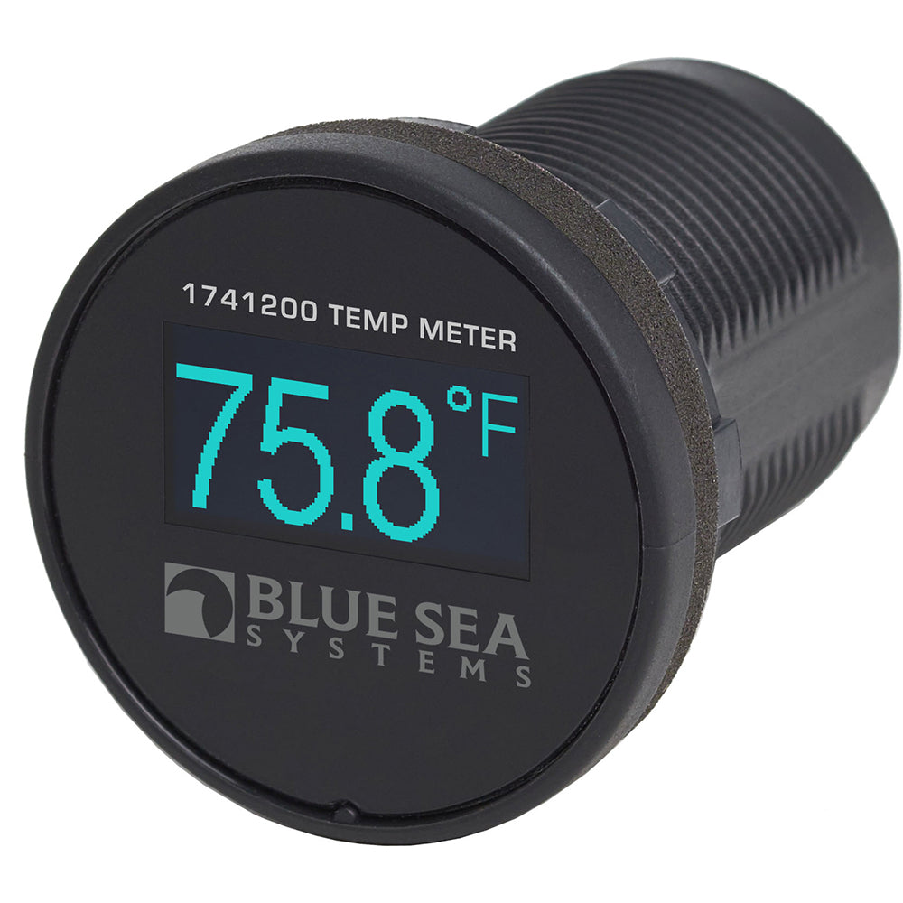 Blue Sea 1741200 Mini OLED Temperature Monitor - Blue - Deckhand Marine Supply