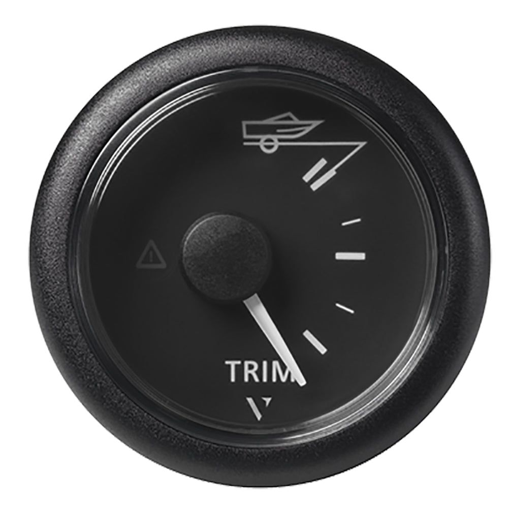 Veratron 52MM (2-1/16") ViewLine Trim Indicator Gauge Up/Down - Black Dial Round Bezel - Deckhand Marine Supply