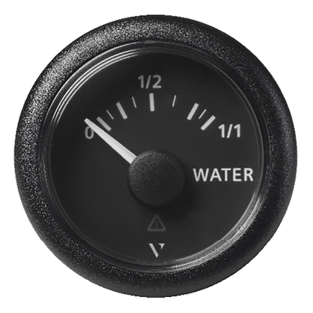 Veratron 52MM (2-1/16") ViewLine Fresh Water Resistive - 3 to180 OHM - Black Dial Round Bezel - Deckhand Marine Supply