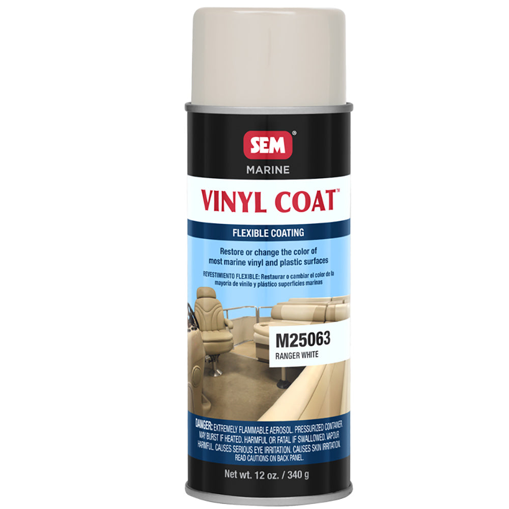 SEM Vinyl Coat - Ranger White - 12oz - Deckhand Marine Supply