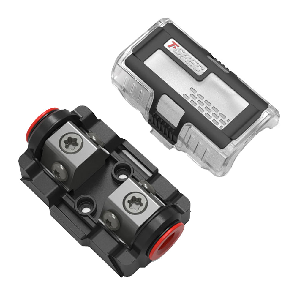 T-Spec VDMANL DUAL Mini-ANL Fuse Holder - 1/0 to 4/8 AWG - Deckhand Marine Supply