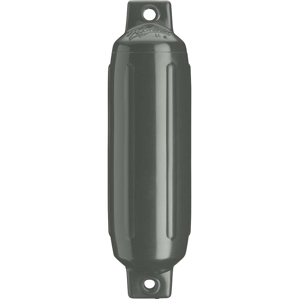 Polyform G-6 Twin Eye Fender 11" x 30" - Graphite - Deckhand Marine Supply