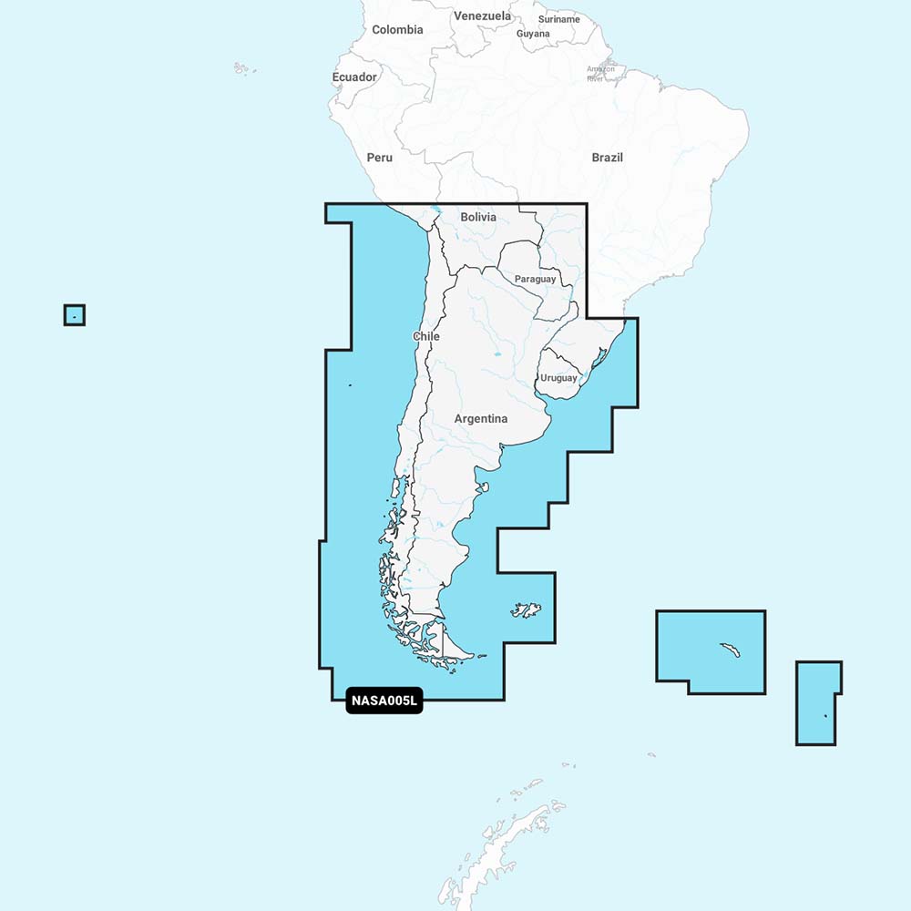 Navionics NASA005L - Chile, Argentina Easter Island - Navionics+ - Deckhand Marine Supply