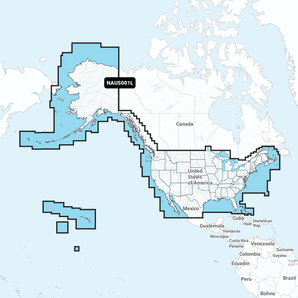 Navionics NAUS001L - U.S. Coastal Canada - Navionics+ - Deckhand Marine Supply