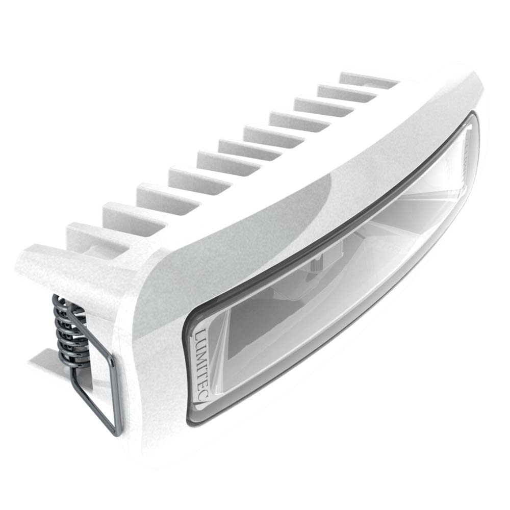 Lumitec Capri3 Spreader Light - White Non-Dimming - White Housing - Deckhand Marine Supply