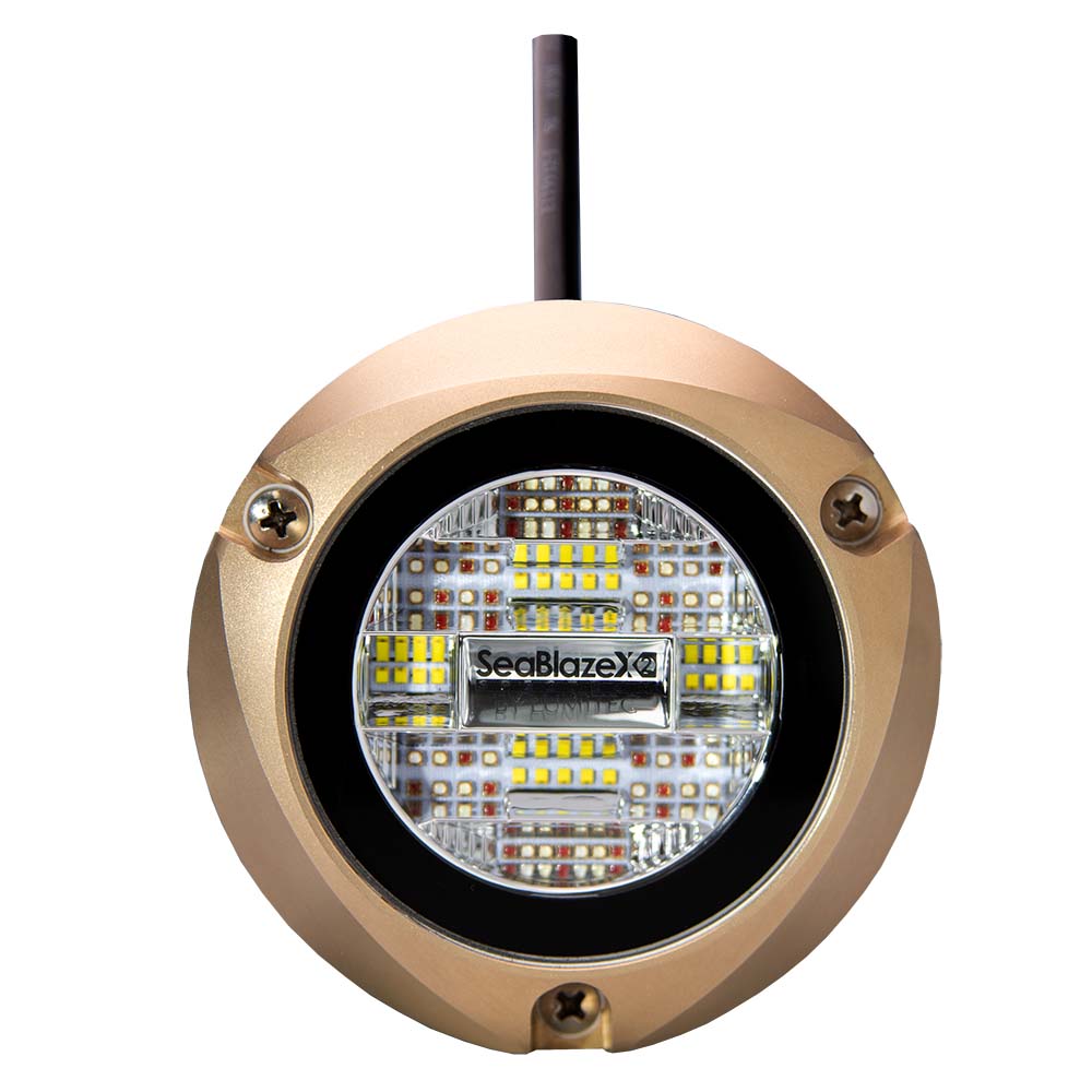 Lumitec Zambezi X2 Surface Mount Underwater Light - White Blue - Deckhand Marine Supply