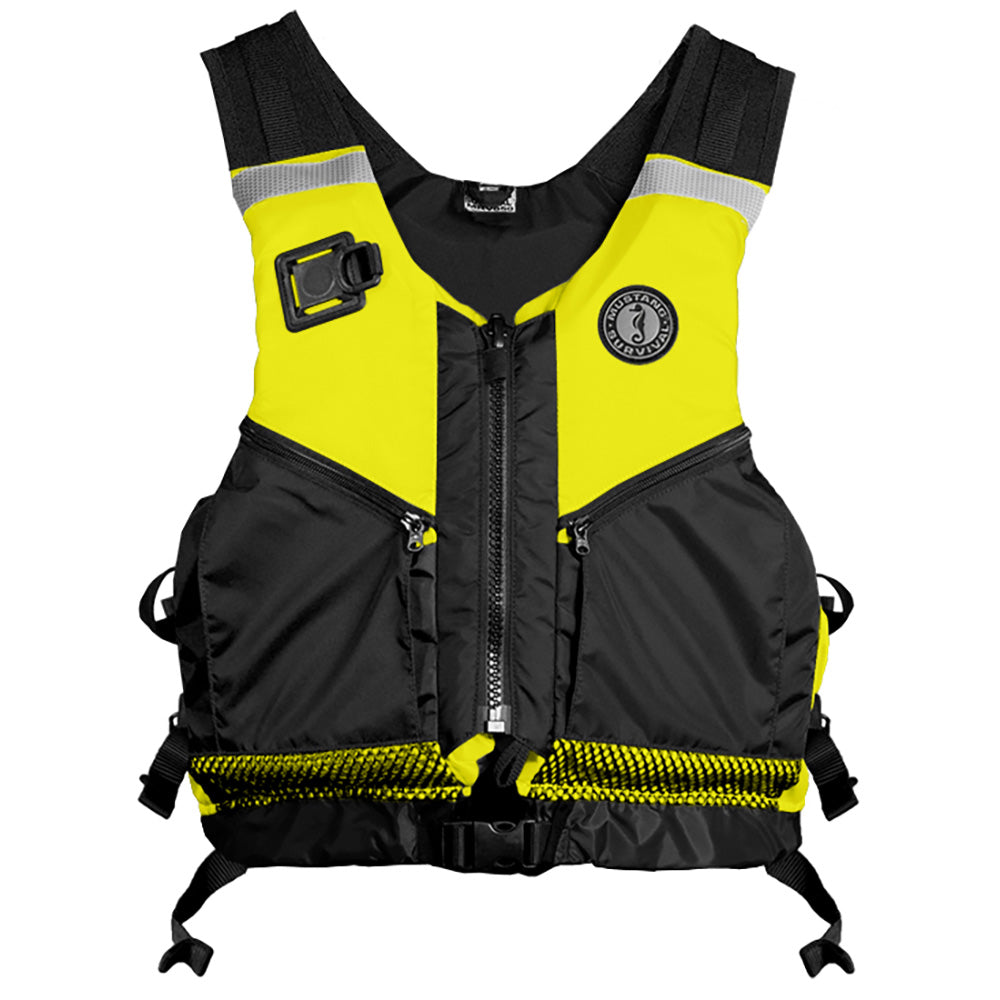 Mustang Operations Support Water Rescue Vest - Fluorescent Yellow/Green/Black - XL/XXL - Deckhand Marine Supply