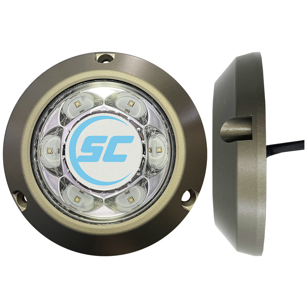 Shadow-Caster SC3 Series Underwater Light - Great White - Deckhand Marine Supply