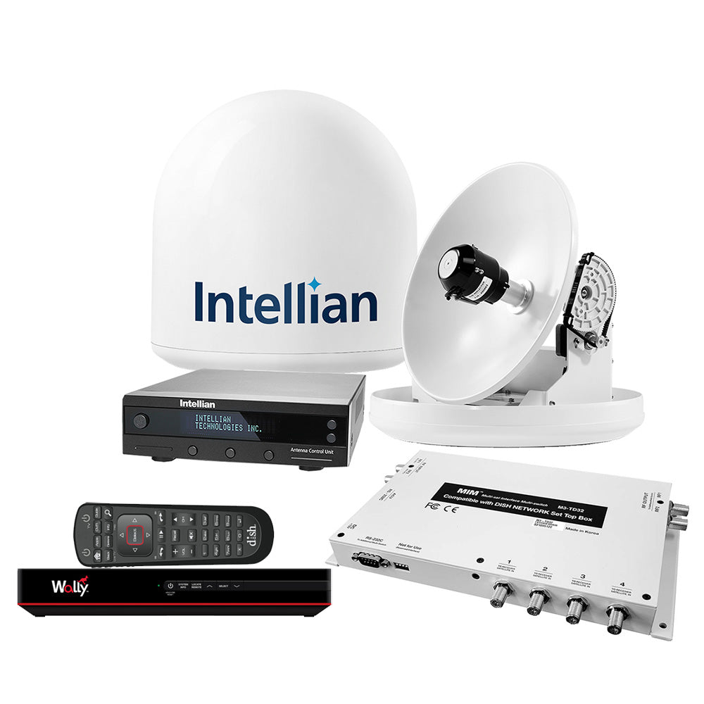 Intellian i2 US System w/DISH/Bell MIM-2 (w/3M RG6 Cable) 15M RG6 Cable DISH HD Wally Receiver - Deckhand Marine Supply