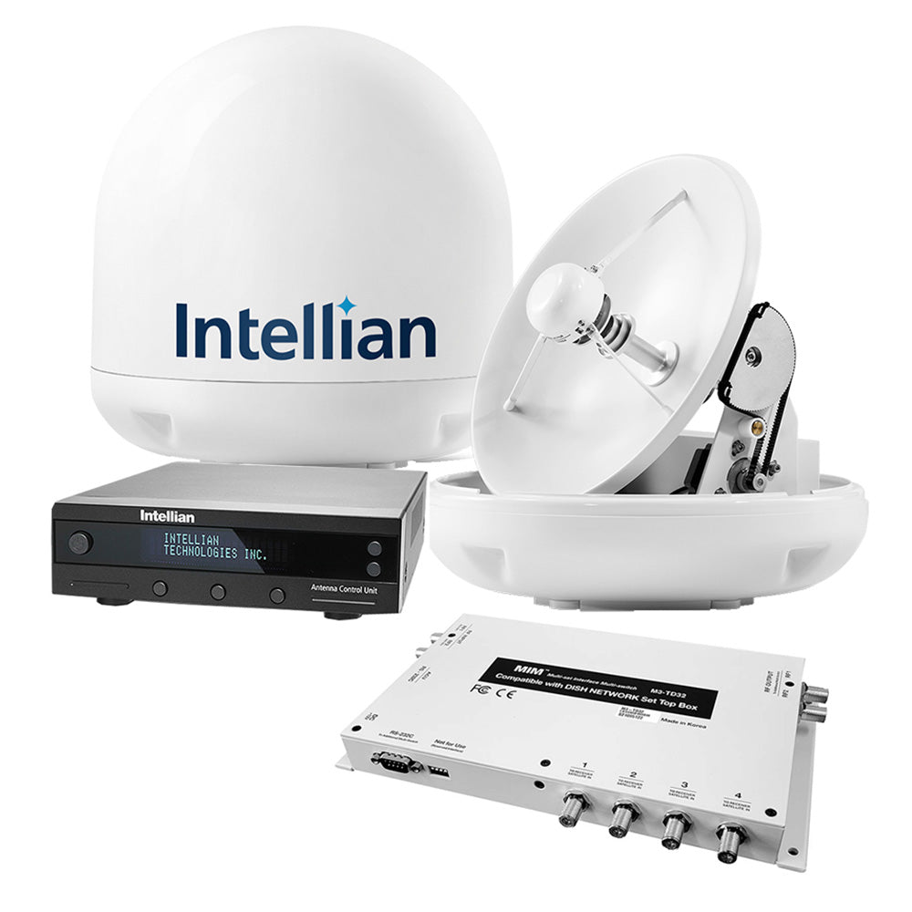 Intellian i3 US System w/DISH/Bell MIM-2 (w/3M RG6 Cable) 15M RG6 Cable - Deckhand Marine Supply