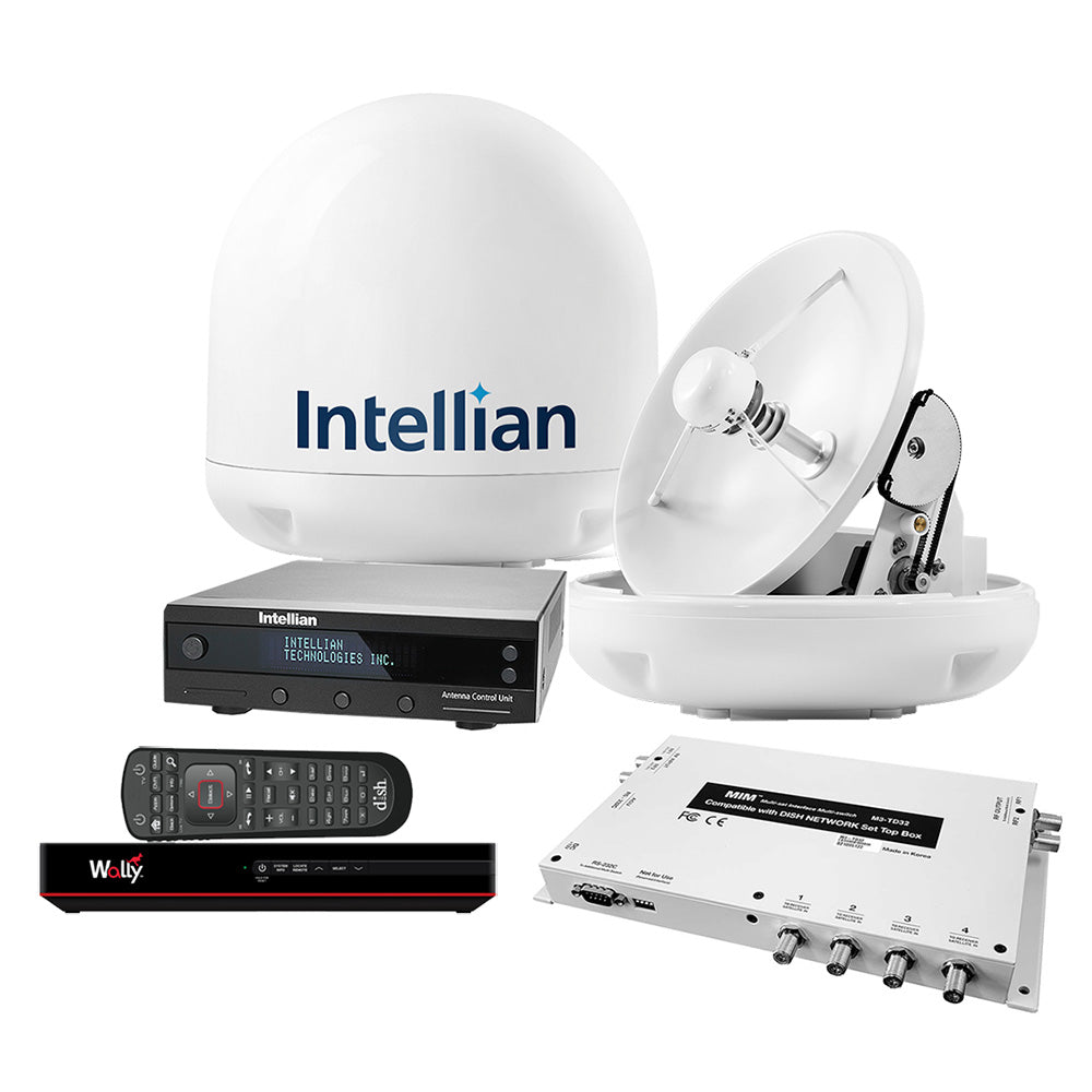 Intellian i3 US System w/DISH/Bell MIM-2 (w/3M RG6 Cable) 15M RG6 Cable DISH HD Wally Receiver - Deckhand Marine Supply