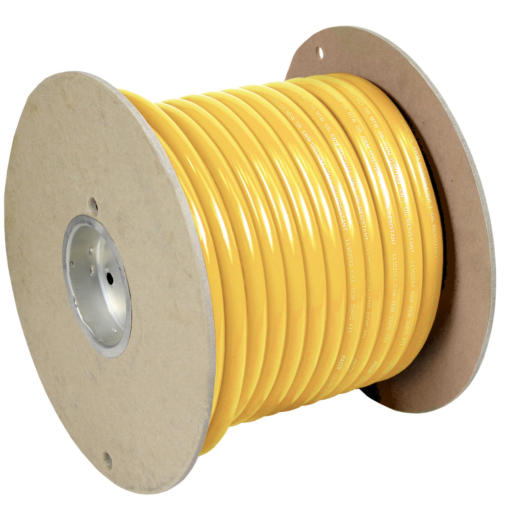 Pacer Yellow 4/0 AWG Battery Cable - 100 - Deckhand Marine Supply