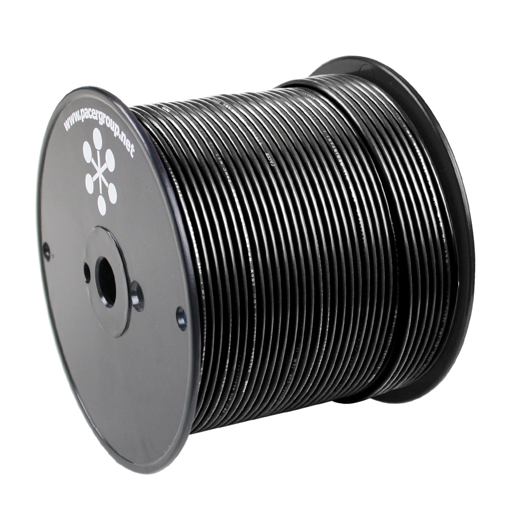 Pacer Black 14 AWG Primary Wire - 500 - Deckhand Marine Supply