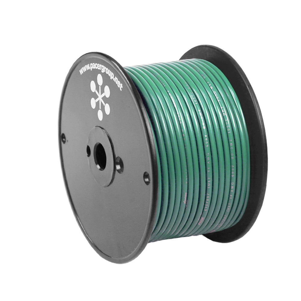 Pacer Green 8 AWG Primary Wire - 100 - Deckhand Marine Supply