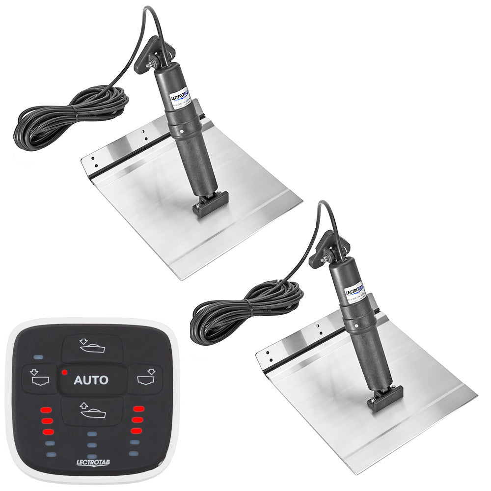 Lectrotab XKA Aluminum Alloy Trim Tab Kit w/ALC-1 Control - 12 x 9 - Deckhand Marine Supply