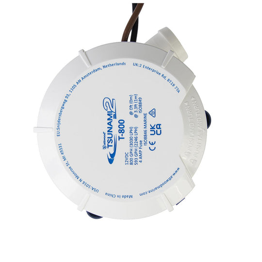 Attwood Tsunami MK2 Manual Bilge Pump - T800 - 800 GPH  12V - Deckhand Marine Supply