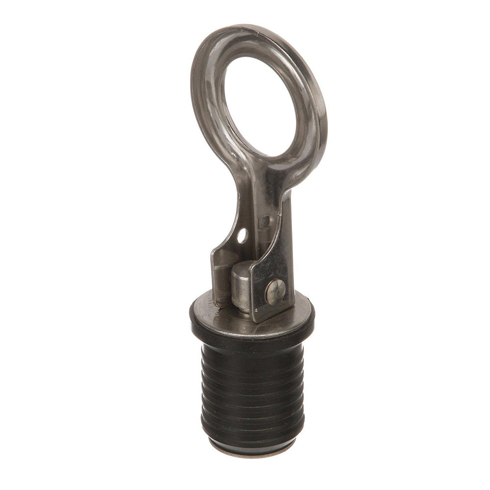 Attwood Snap-Handle Stainless Steel Drain Plug - 1" Diameter - Deckhand Marine Supply