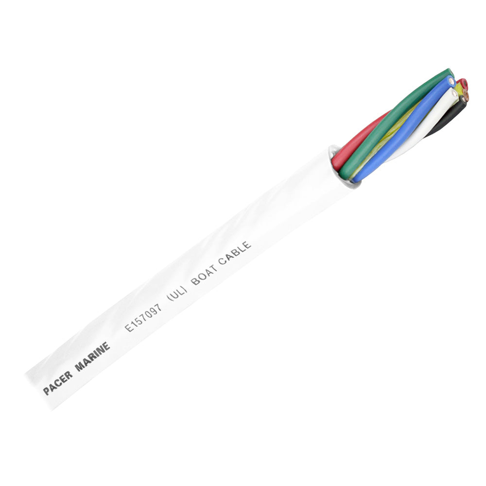 Pacer Round 6 Conductor Cable - 100 - 16/6 AWG - Black, Brown, Red, Green, Blue White - Deckhand Marine Supply