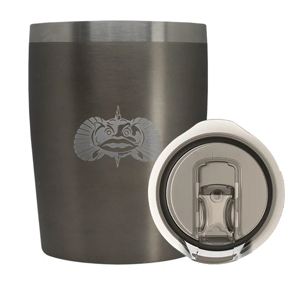 Toadfish Non-Tipping 10oz Rocks Tumbler - Graphite - Deckhand Marine Supply