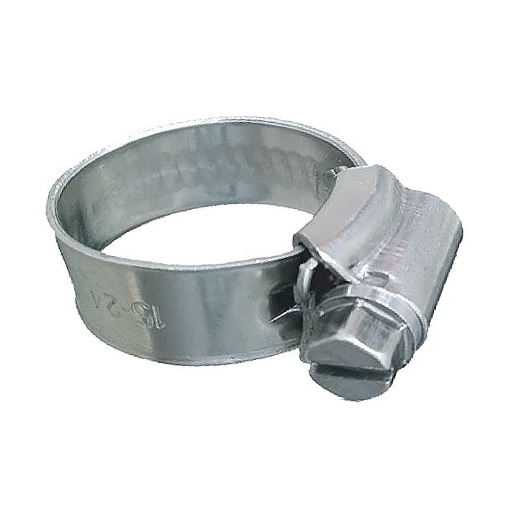 Trident Marine 316 SS Non-Perforated Worm Gear Hose Clamp - 3/8" Band - (5/16" 9/16") Clamping Range - 10-Pack - SAE Size 3 - Deckhand Marine Supply