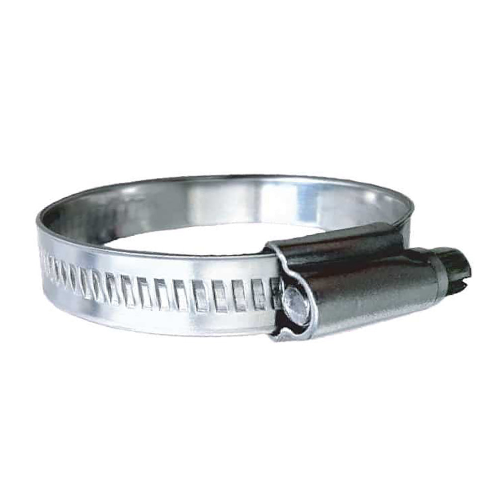 Trident Marine 316 SS Non-Perforated Worm Gear Hose Clamp - 15/32" Band - (1-3/4" 2-1/4") Clamping Range - 10-Pack - SAE Size 28 - Deckhand Marine Supply