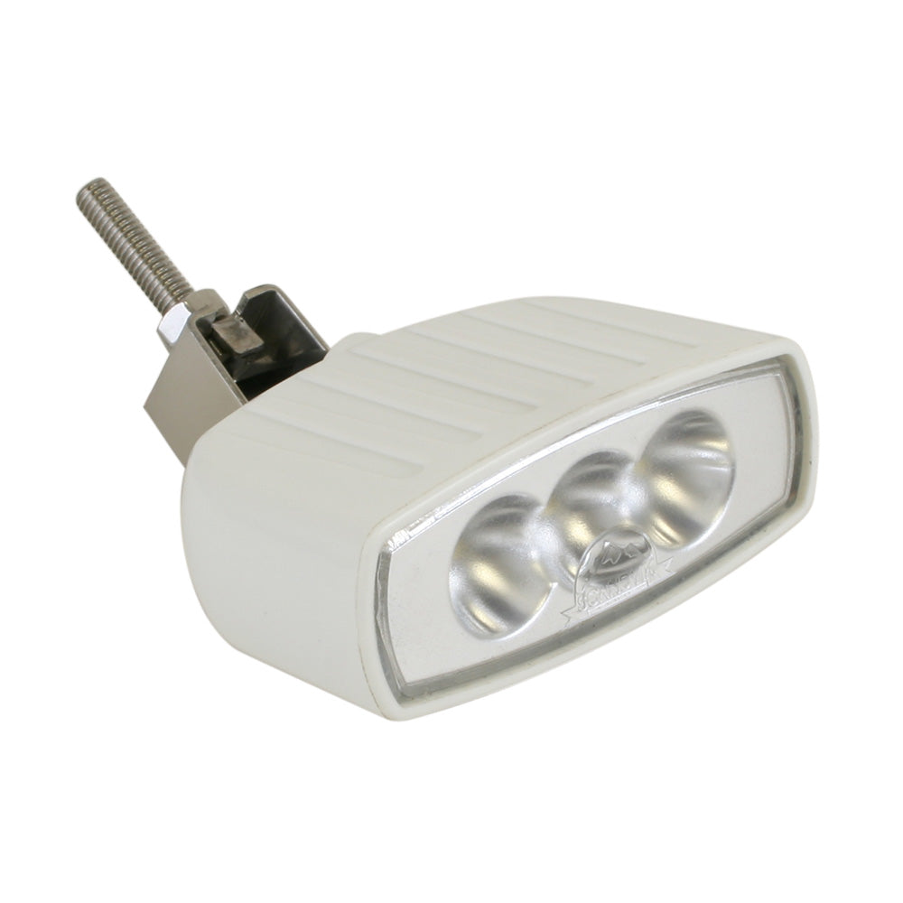 Scandvik Compact Bracket Mount LED Spreader Light - White - Deckhand Marine Supply