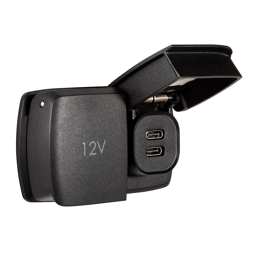 Scanstrut Flip Pro Multi - Dual USB-C  12V Power Socket - Deckhand Marine Supply