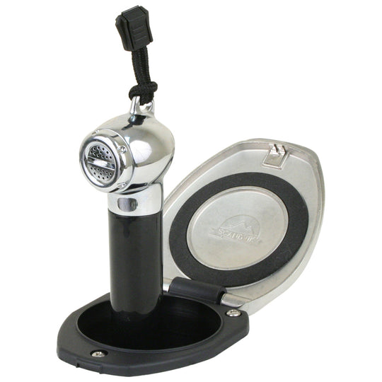 Scandvik Black  SS Recessed Transom Shower Handle/Hose - Vertical/Horizontal Mount - 6 Hose - Deckhand Marine Supply