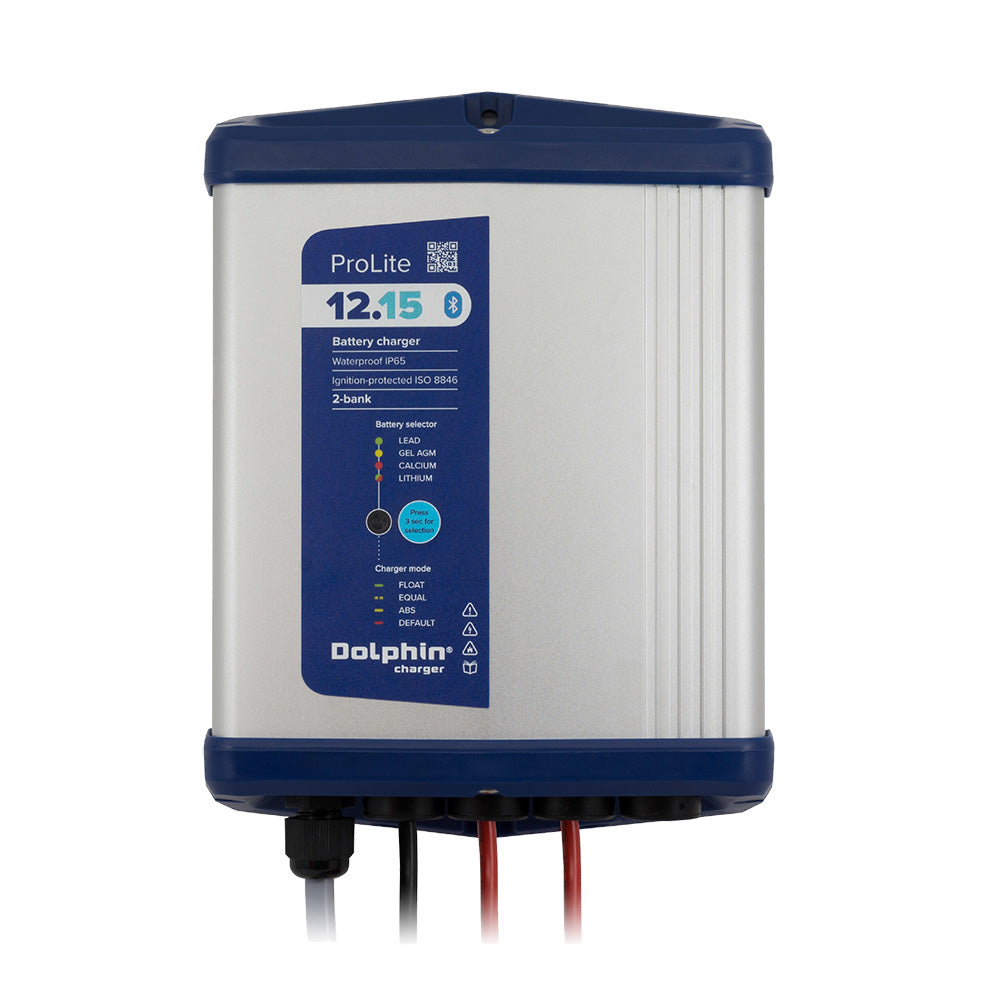 Dolphin Charger PROLITE Series Dolphin Battery Charger - 12V, 15A, 110VAC - 2 Outputs - Deckhand Marine Supply