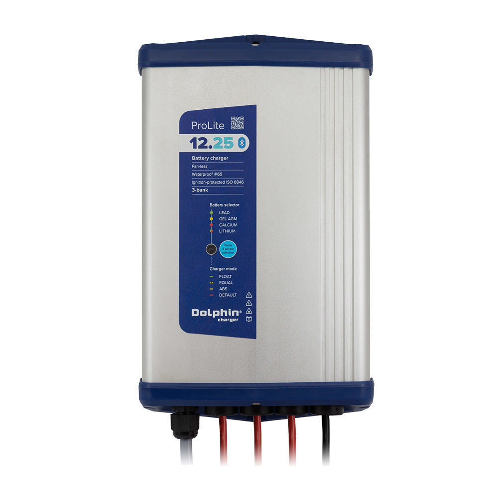 Dolphin Charger PROLITE Series Dolphin Battery Charger - 12V, 25A, 110/220VAC - 3 Outputs - Deckhand Marine Supply
