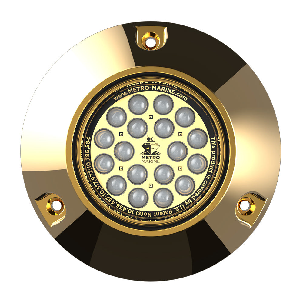 Metro Marine High-Output Submersible Underwater Light w/Intelligent Monochromatic LEDs - Green, 45 Beam - Deckhand Marine Supply