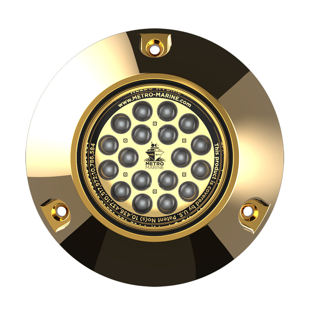 Metro Marine High-Output Submersible Underwater Light w/Intelligent Monochromatic LEDs - Green, 90 Beam - Deckhand Marine Supply