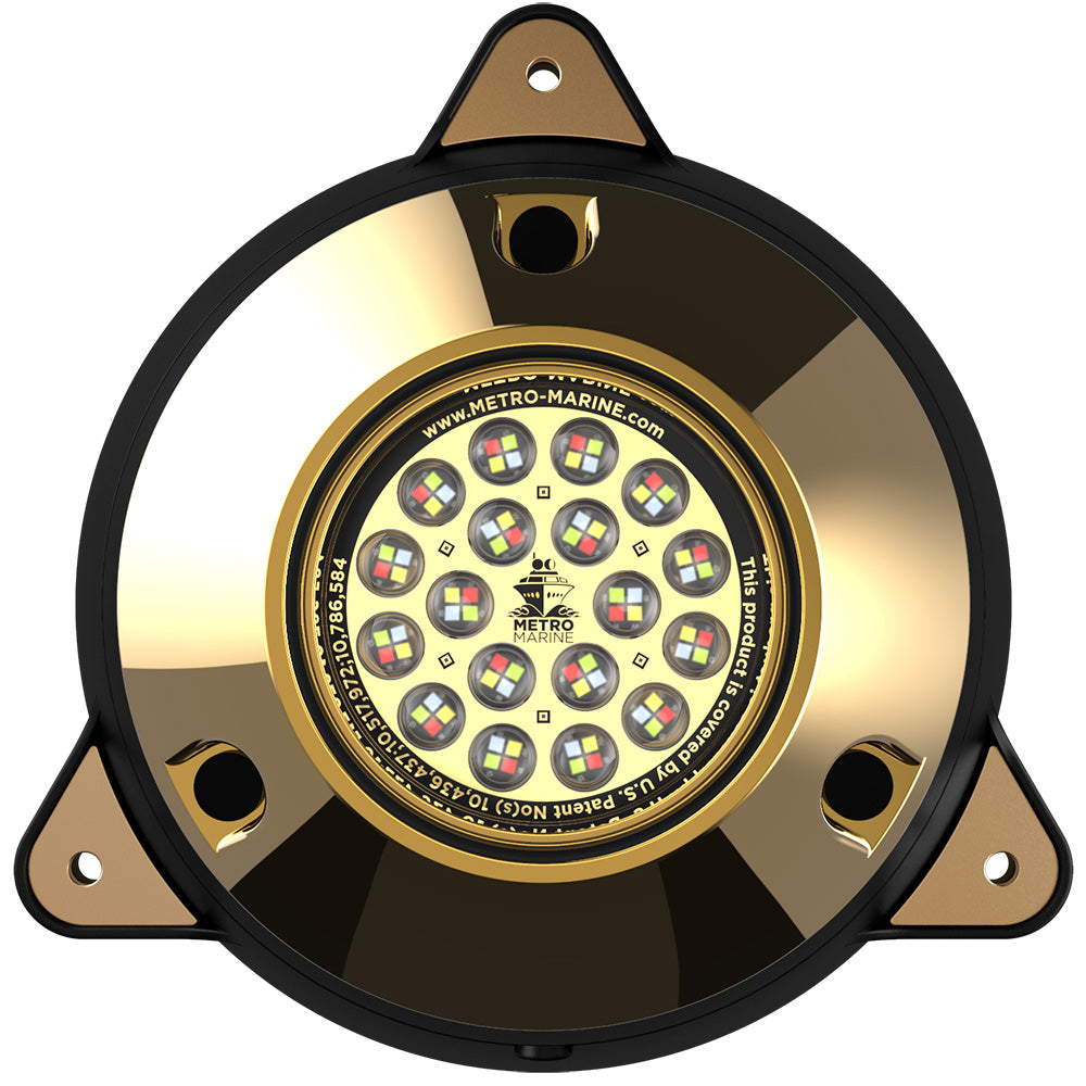 Metro Marine High-Output Surface Mount Underwater Light w/Intelligent Full Spectrum LEDs - RGBW, 90 Beam - Deckhand Marine Supply