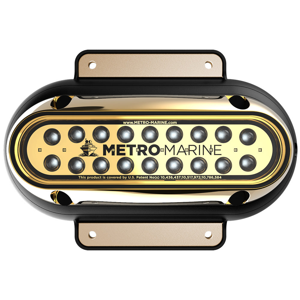 Metro Marine High-Output Elongated Surface Mount Light w/Intelligent Monochromatic LEDs - Blue, 90 Beam - Deckhand Marine Supply