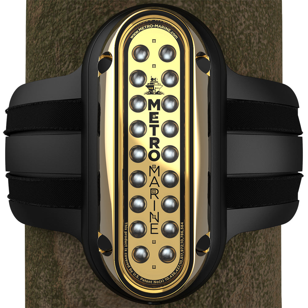 Metro Marine High-Output Vertical Piling Mount Light w/Intelligent Monochromatic LEDs - Blue, 45 Beam - Deckhand Marine Supply