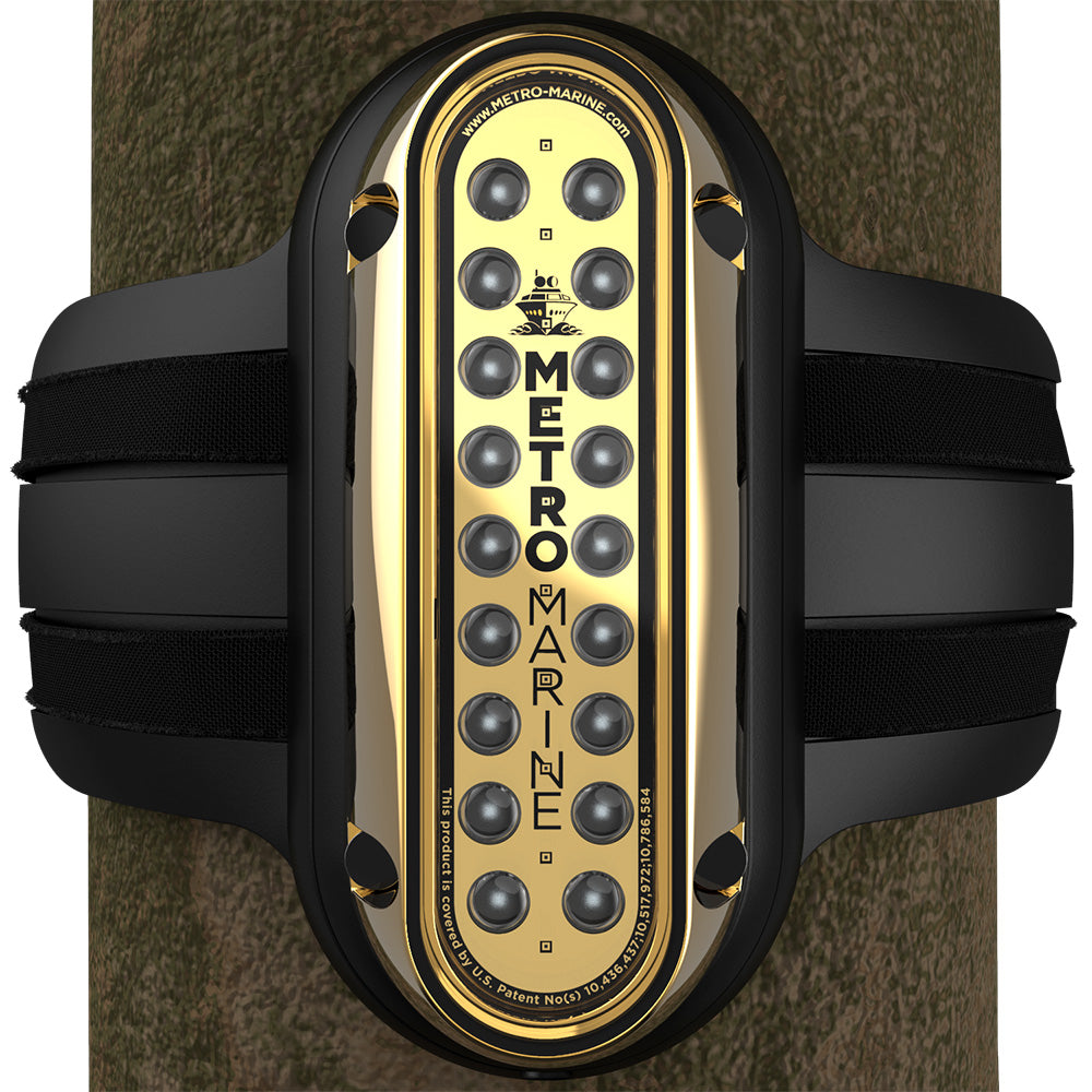 Metro Marine High-Output Vertical Piling Mount Light w/Intelligent Monochromatic LEDs - Green, 45 Beam - Deckhand Marine Supply