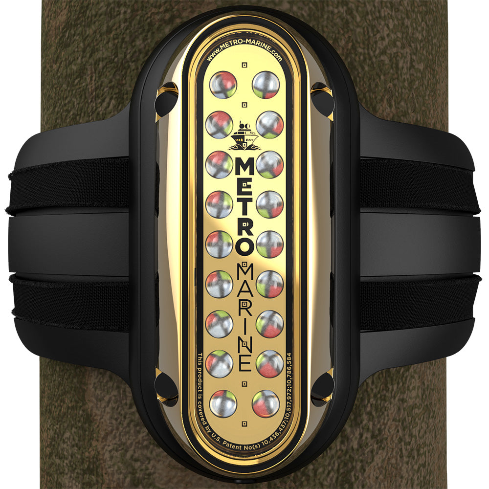 Metro Marine High-Output Vertical Piling Mount Light w/Intelligent Full Spectrum LEDs - RGBW, 45 Beam - Deckhand Marine Supply
