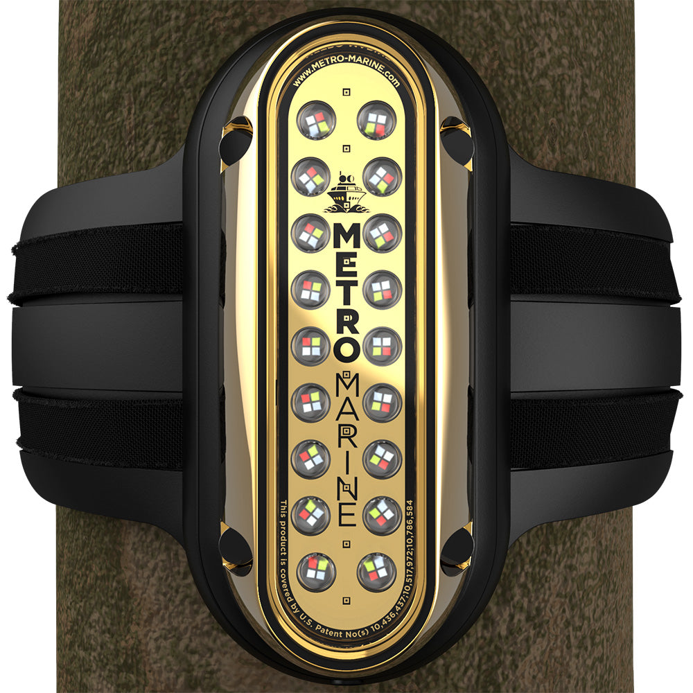 Metro Marine High-Output Vertical Piling Mount Light w/Intelligent Full Spectrum LEDs - RGBW, 90 Beam - Deckhand Marine Supply