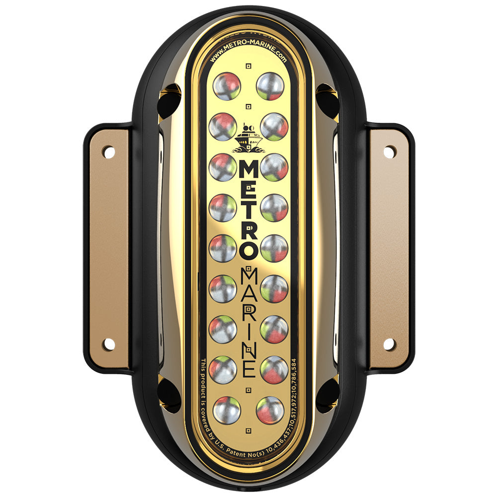 Metro Marine High-Output Vertical Surface Mount Light w/Intelligent Full Spectrum LEDs - RGBW, 45 Beam - Deckhand Marine Supply