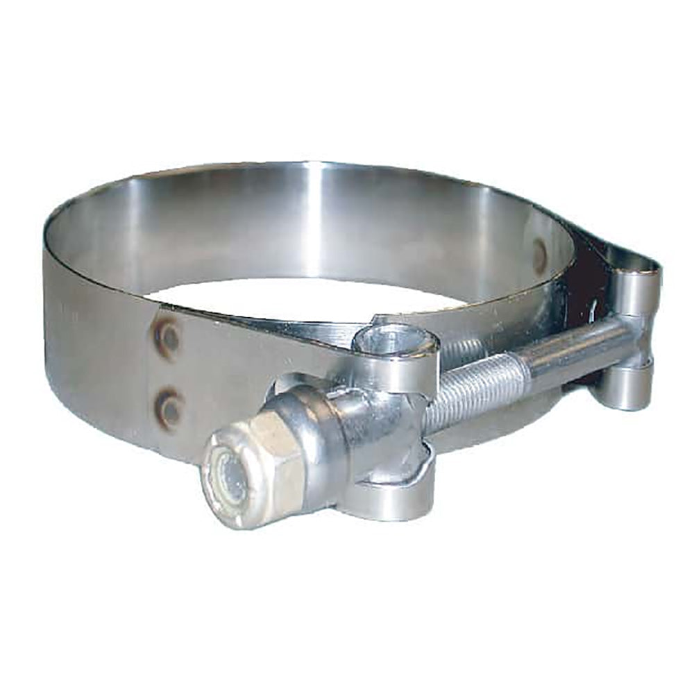 Trident Marine 316 SS T-Bolt Clamp - 3/4" Band - 6.53"-7.10" Range - Deckhand Marine Supply