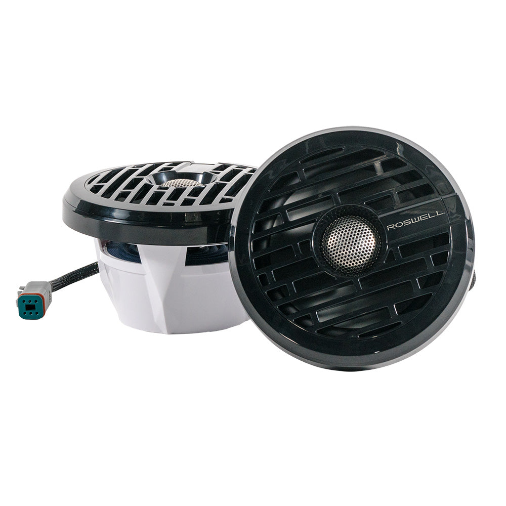 Roswell R1 6.5 Marine Speakers - Black - 80W RMS  160W Peak Power - Deckhand Marine Supply