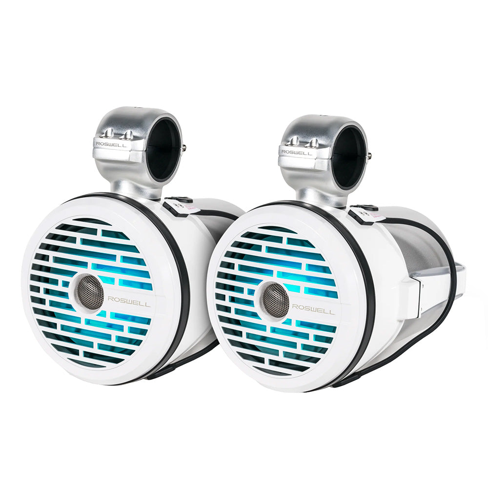 Roswell R1 8 Tower Speakers - White - 100W RMS  200W Peak Power - Deckhand Marine Supply