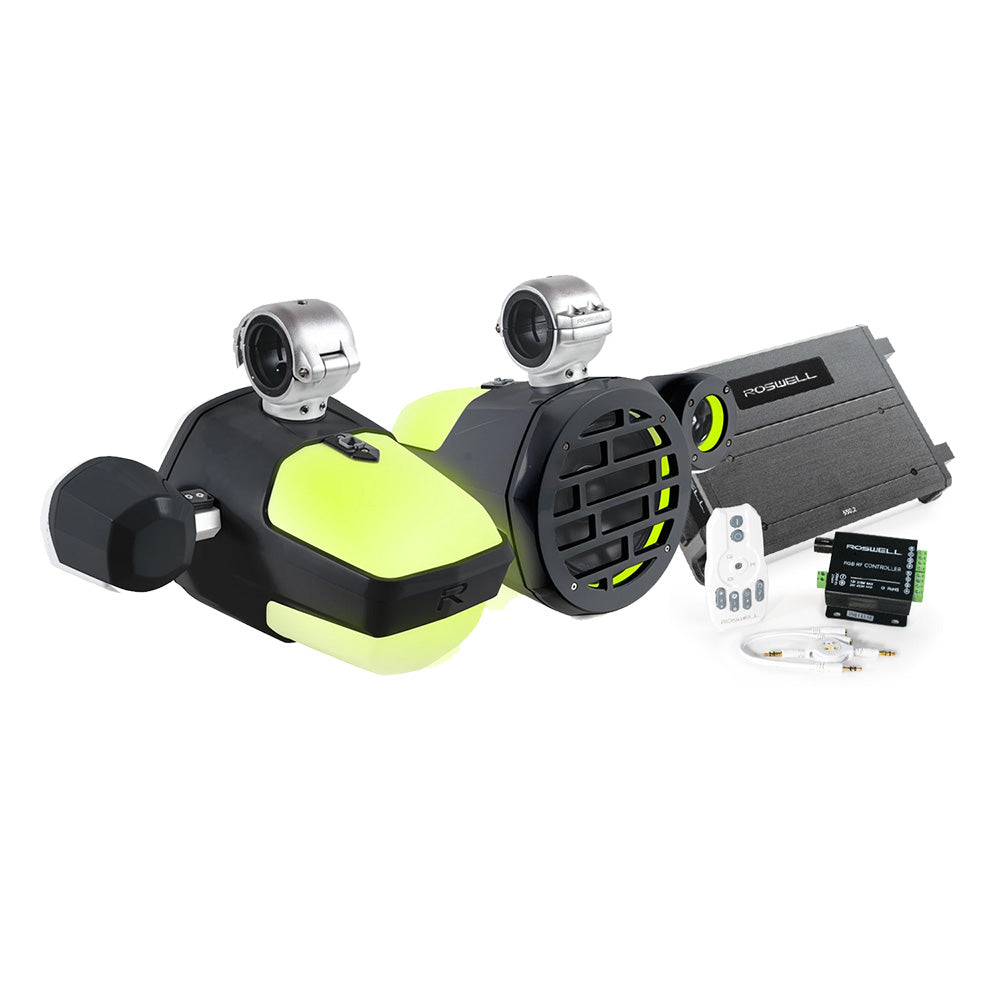 Roswell R1 Pro Marine Audio Package - Black - Deckhand Marine Supply