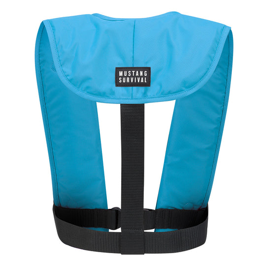 Mustang MIT 70 Manual Inflatable PFD - Azure (Blue) - Deckhand Marine Supply