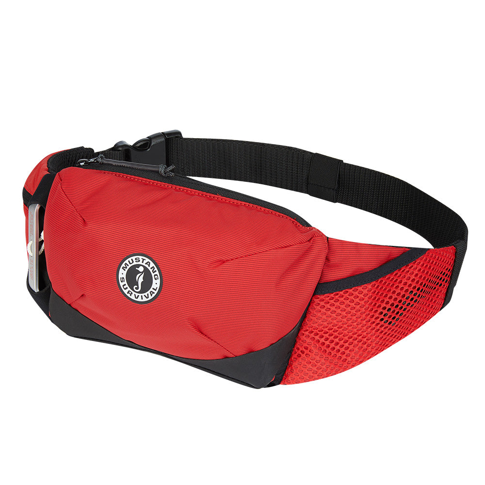Mustang Essentialist Manual Inflatable Belt Pack - Red - Deckhand Marine Supply