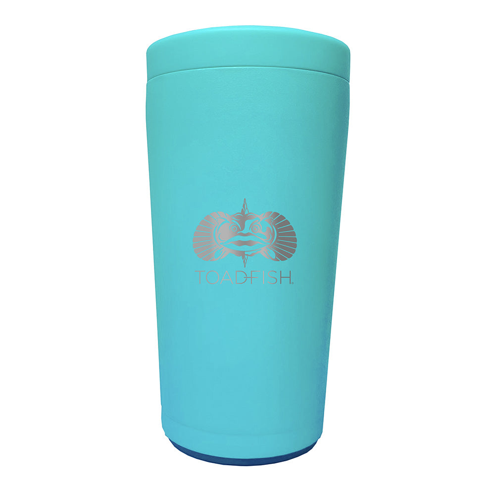 Toadfish Non-Tipping Can Cooler 2.0 - Universal Design - Teal - Deckhand Marine Supply